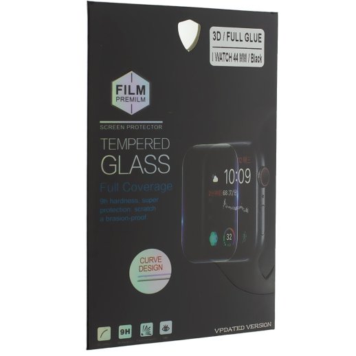 Захисне скло FULL GLUE APPLE WATCH 44MM Series 4 ЧОРНИЙ