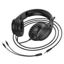 Дротова комп'ютерна гарнiтура BOROFONE BO109, чорний