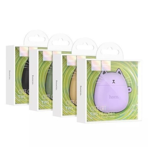 Бездротові навушники HOCO EW45, FOREST CAT, зелений