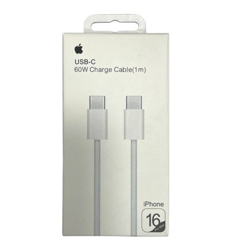 Упаковка для кабелю айфон PD 60w з лого IPHONE 16 PRO MAX 1 метр