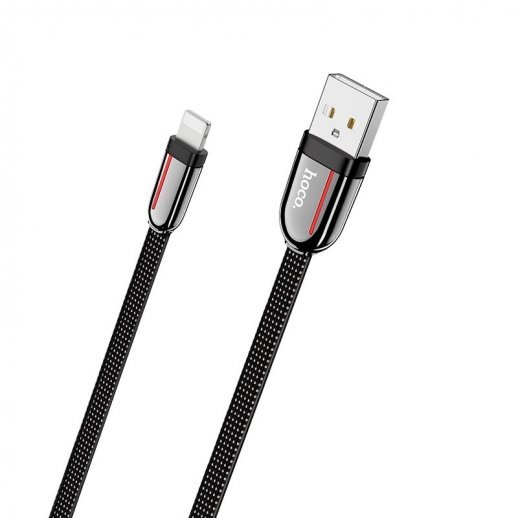 USB кабель HOCO U74 USB to Lightning 1.2 м, чорний