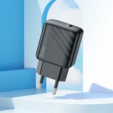 Мережевий зарядний пристрій HOCO CS22A PD 30W TYPE-C, ЧОРНИЙ