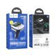 FM трансмітер HOCO E75 Bluetooth з швидкою зарядкою USB-C PD 30W + 1USB QC3.0 18W + 1USB FLASH з гучним зв'язком СИНIЙ
