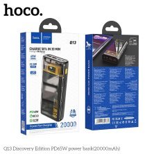 Power Bank HOCO Q13 PD 65W + QC 3.0 20000mah чорний