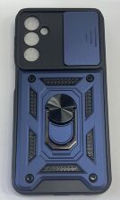 Armor Case With Curtain for Samsung M34 Dark Blue