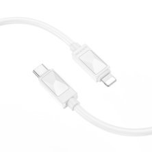 USB-C кабель BOROFONE BX109 Joy Type-C - Lightning, 1 метр, білий
