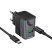 Мережевий зарядний пристрій HOCO CS71A TYPE-C PD 20W + USB QC 3.0 + КАБЕЛЬ TYPE-C - TYPE-C, чорний