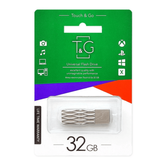USB Flash Drive T&G TG103 Metal Series 32GB Стальной