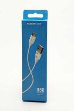 USB Cable TORNADO C-1 Micro 2.1A/1.2m White