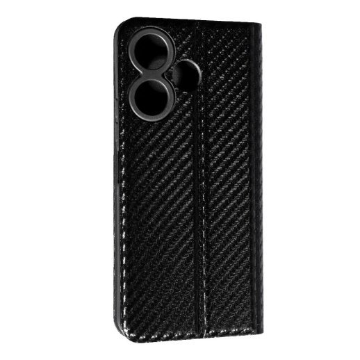 Книга Flip Cover Carbon для Xiaomi Redmi 13/Poco M6 Black