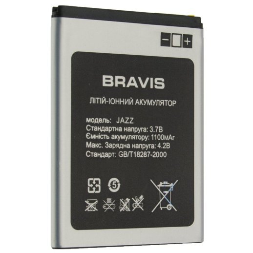 Акумулятор до телефону ОРИГІНАЛ BRAVIS JAZZ