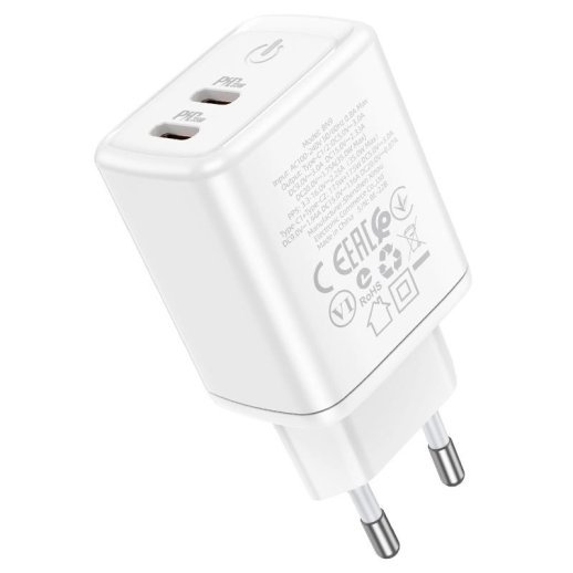 Мережевий зарядний пристрій BOROFONE BN9 Reacher PD35W dual port USB-C