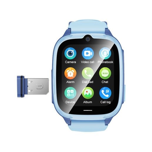 Часы HOCO Y106 children phone-watch 4G, СИНИЙ