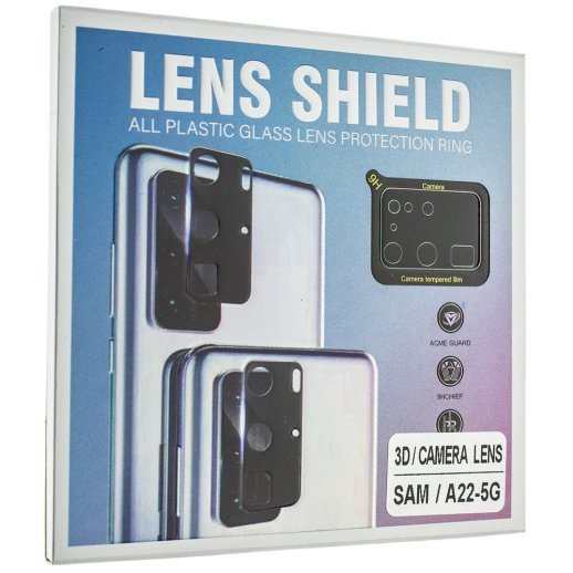 Захисне скло для камери 3D LENS SHIELD SAMSUNG A226 Galaxy A22 5G (2021) чорний