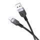 USB кабель HOCO X109 USB - Lightning SILICONE 2.4A 1 метр, чорний