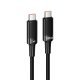 USB-C кабель HOCO U153 Type-C to Type-C 100W 1.2 м, чорний