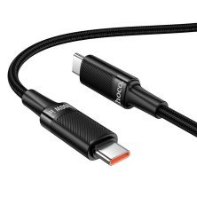 USB-C кабель HOCO U153 Type-C to Type-C 100W 1.2 м, чорний