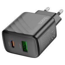 Мережевий зарядний пристрій HOCO CS23A TYPE-C PD 30W + USB QC 3.0,чорний
