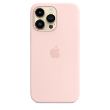 Silicone Case Original With MagSafe and Splash Screen Apple iPhone 14 Pro Chalk Pink