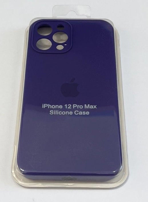 Чохол Silicone Case Copy Apple iPhone 12 Pro Max Square Navy Blue, 27