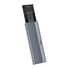 Кишеня для жорстких дисків HOCO HB47A M.2 SSD USB 3.2 / 10Gbps / max 4TB, сірий