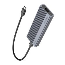 Кишеня для жорстких дисків HOCO HB47A M.2 SSD USB 3.2 / 10Gbps / max 4TB, сірий