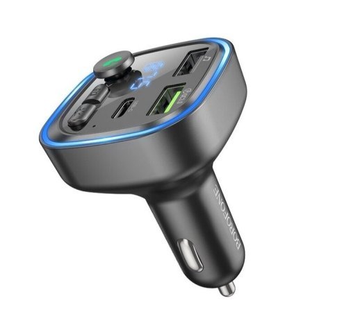FM Модулятор BOROFONE BC48 з підтримкою швидкого заряджання QC3.0  Bluetooth / гучномовець