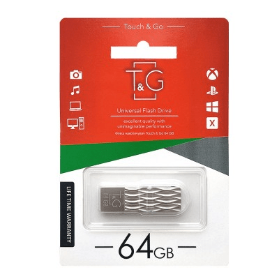 USB Flash Drive T&G TG103 Metal Series 64GB глюк