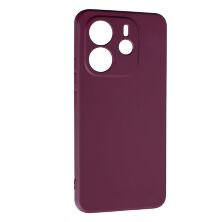 Силікон Case SMTT (AA) для Xiaomi Redmi Note 14 (4G) (UA/EUROPE) Bordo