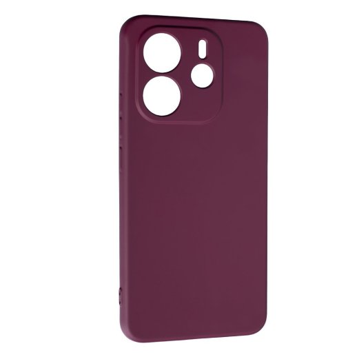 Силікон Case SMTT (AA) для Xiaomi Redmi Note 14 (4G) (UA/EUROPE) Bordo