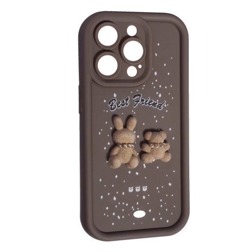 Силікон Best Friend для Apple iPhone 15 Pro Brown