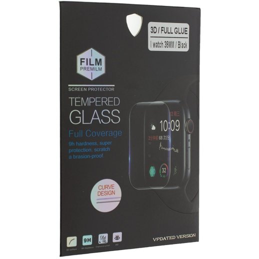 Захисне скло FULL GLUE APPLE WATCH 38MM ЧОРНИЙ