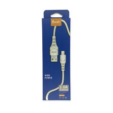 USB Cable Avantis A-100m Wide Power Micro 3A White