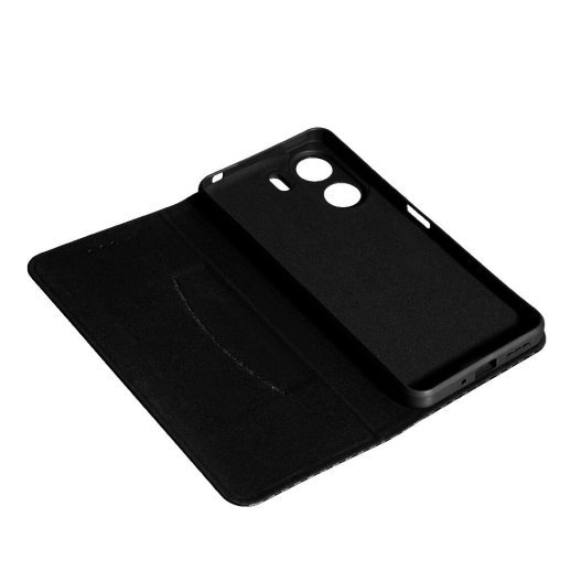 Книга Flip Cover Carbon для Xiaomi Redmi 13C/Poco C65 Black