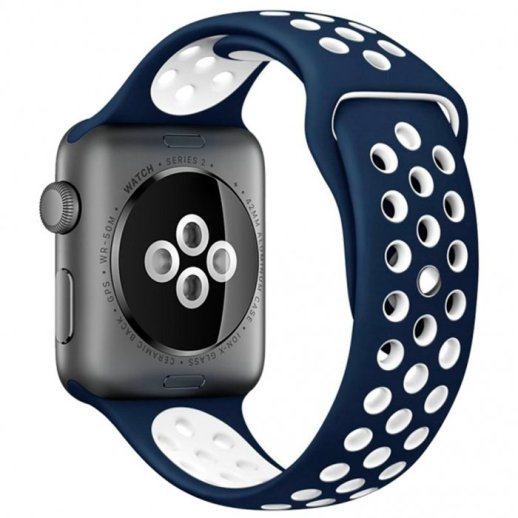 Ремінець силіконовий INKAX WB-02 для Apple Watch NIKE 42мм | 44мм | 45мм | 49мм LARGE SIZE