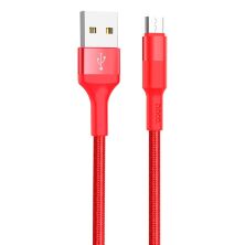 USB Кабель HOCO X26 USB - micro USB 1М, червоний