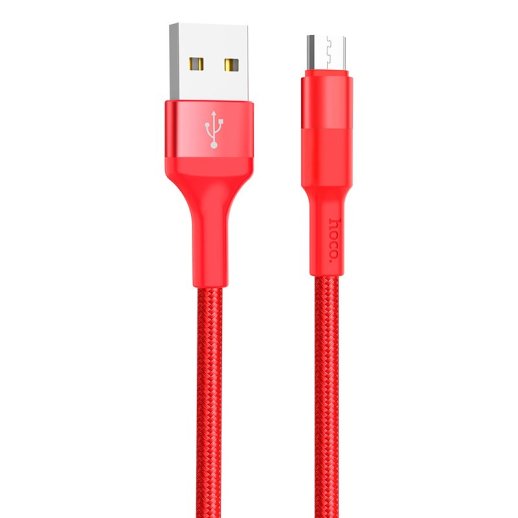 USB Кабель HOCO X26 USB - micro USB 1М, червоний