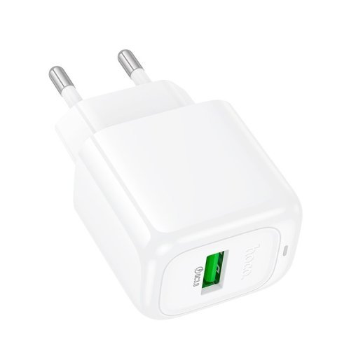 Мережевий зарядний пристрій HOCO CS52A USB QC 3.0, білий