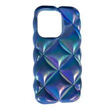 Силікон Puffy для Apple iPhone 14 Pro Grey Lavender