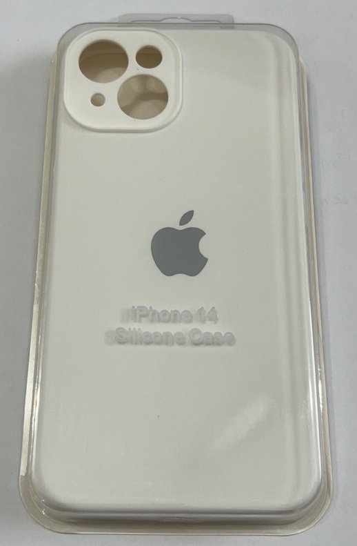 Чохол Silicone Case Copy Apple iPhone 14 Square White, 02