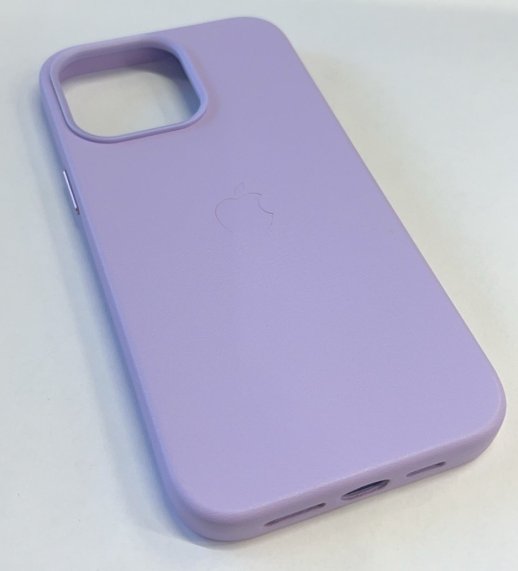 Чохол Leather Case Apple Iphone 14 ProMax MagSafe Deep Violet