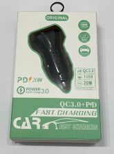 Автомобільний зарядний пристрій TE-P2 20w PD Type-C Чёрный