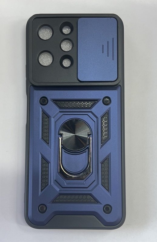 Armor Case With Curtain for Xiaomi Redmi Note 12 4G Dark Blue