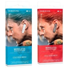 Бездротова Bluetooth-моно-гарнітура BOROFONE BC36, білий