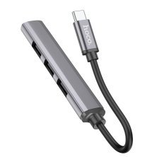 USB-хаб HOCO HB26 4в1 роз'єм Type-C (1 порт USB 3.0 + 3 порти USB 2.0)
