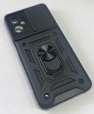 Armor Case With Curtain for Realme C35 4G Dark Blue