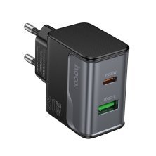 Мережевий зарядний пристрій HOCO CS73A TYPE-C PD 30W + USB QC 3.0, чорний