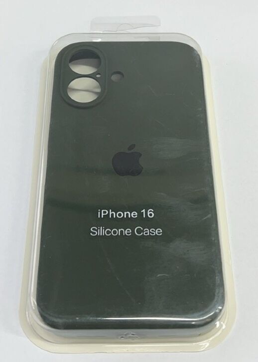 Чехол Silicone Case Copy Apple iPhone 16 Square Maroon 35