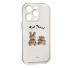 Силікон Best Friend для Apple iPhone 15 Pro Milk