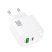 Мережевий зарядний пристрій HOCO CS55A TYPE-C PD 30W + USB QC 3.0, білий